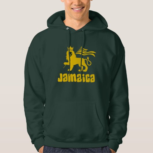 Jamaica Rasta Lion Hoodie (Voorkant)
