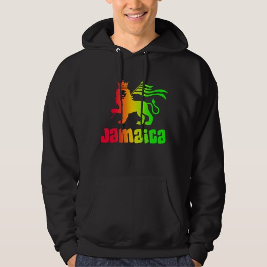 Jamaica Rasta Lion Hoodie (Voorkant)
