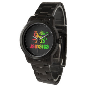 Jamaica Rasta Lion Horloge