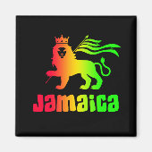 Jamaica Rasta Lion Magneet (Voorkant)