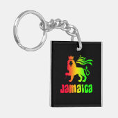 Jamaica Rasta Lion Sleutelhanger (Voorkant Links)