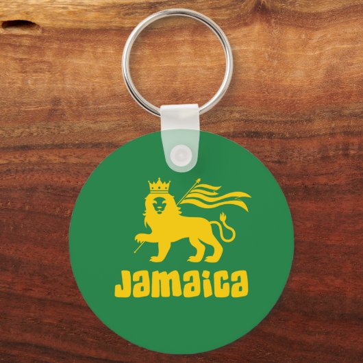 Jamaica Rasta Lion Sleutelhanger (Voorkant)