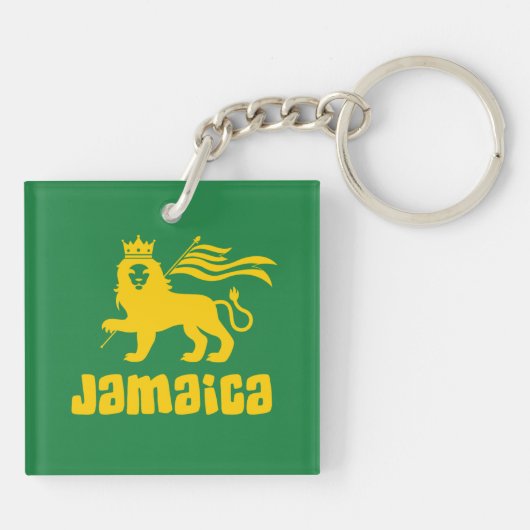 Jamaica Rasta Lion Sleutelhanger (Achterkant)