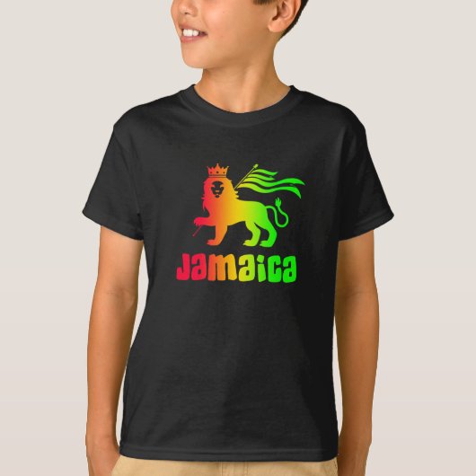 Jamaica Rasta Lion T-shirt (Voorkant)