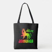 Jamaica Rasta Lion Tote Bag (Achterkant)
