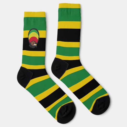 Jamaica Rasta Reggae Bobby Roots One Love Socks Sokken (Rechts)
