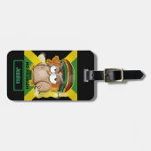Jamaica Rasta Uil Bagagelabel (Voorkant horizontaal)