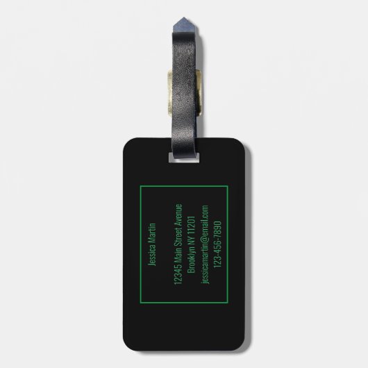 Jamaica Rasta Uil Bagagelabel (Achterkant verticaal)