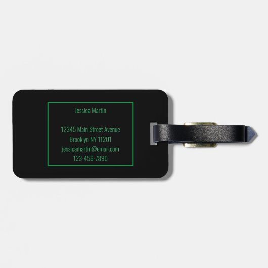 Jamaica Rasta Uil Bagagelabel (Achterkant horizontaal)