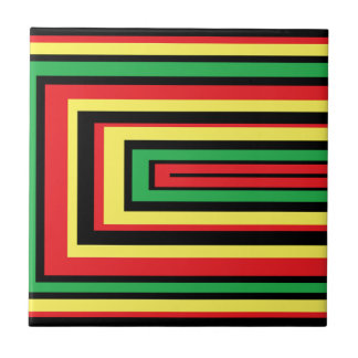 JAMAICA rasta wortelkleuren Tegeltje