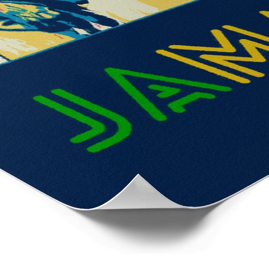 Jamaica, rastafari briefkaart cultuur poster (Hoek)