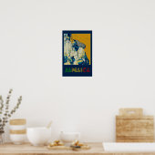 Jamaica, rastafari briefkaart cultuur poster (Keuken)
