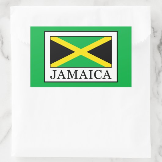 Jamaica Rechthoekige Sticker (Tas)