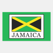 Jamaica Rechthoekige Sticker (Voorkant)