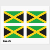 Jamaica Rechthoekige Sticker (Vel)