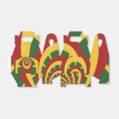 Jamaica Red Gold en Green Rasta Colors Bedankdoosjes (Uitgevouwen)
