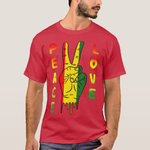 Jamaica Reggae Music Rasta Pride Peace Love T-shirt