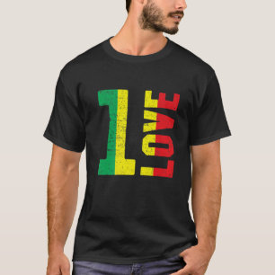 Jamaica Reggae Music Rasta Pride Peace Love T-shirt