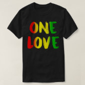 Jamaica Reggae Music Rasta Pride Zip T-shirt (Design voorkant)