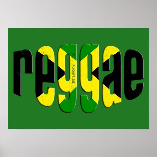 jamaica reggae poster (Voorkant)