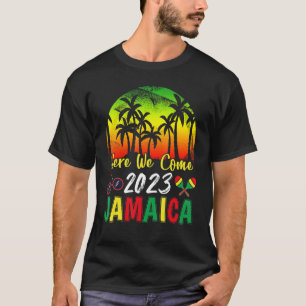 Jamaica Reis 2023 Hier Komen Wij Familie Reünie Vr T-shirt