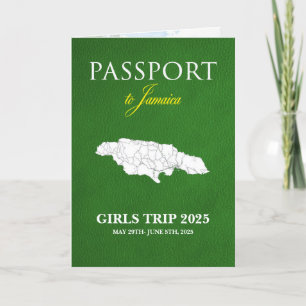 Jamaica Reis Vouwbaar Paspoitinerarium
