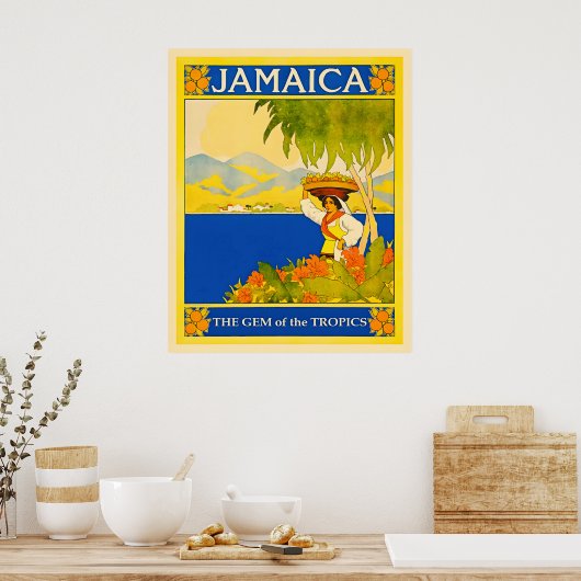 Jamaica Reisposter Poster (Keuken)