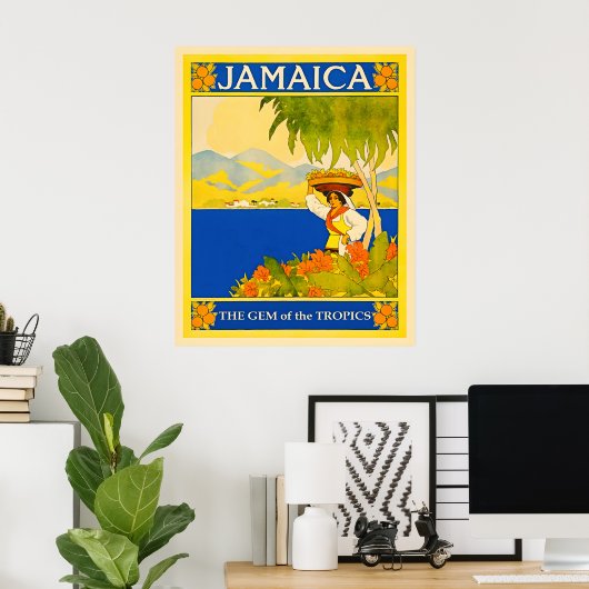 Jamaica Reisposter Poster (Thuiskantoor)