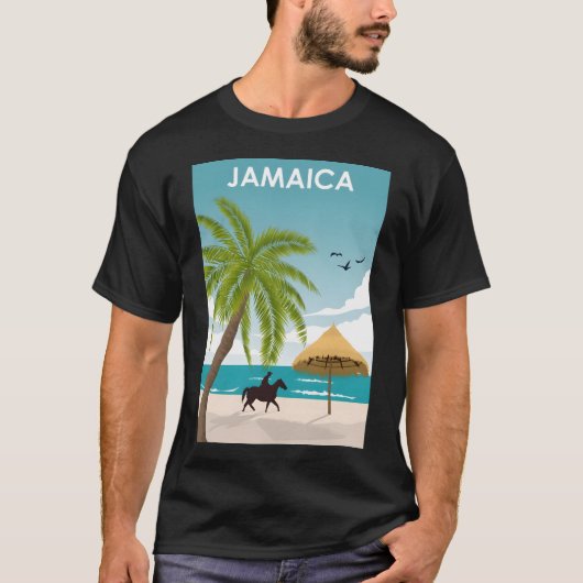 Jamaica Reisposter T-shirt (Voorkant)
