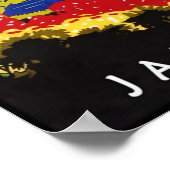 Jamaica  Retro Art Deco Travel Poster (Hoek)