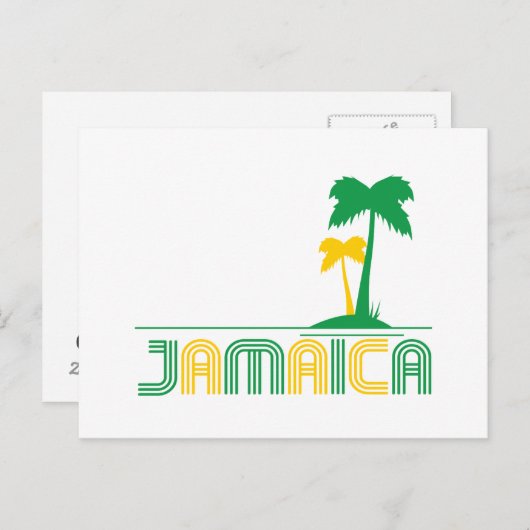 Jamaica Retro Briefkaart (Voorkant / Achterkant)