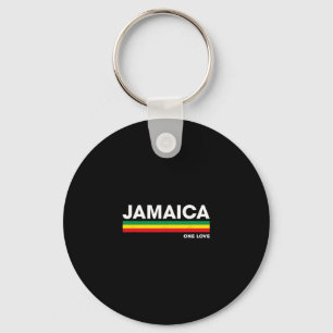 Jamaica Retro Reggae Kleurbalken Jamaicaans Vakant Sleutelhanger