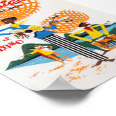 Jamaica Retro Vintage Travel Poster (Hoek)