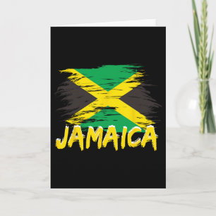 Jamaica Retro Vintage Waterverf Sport Jamaicaanse  Kaart