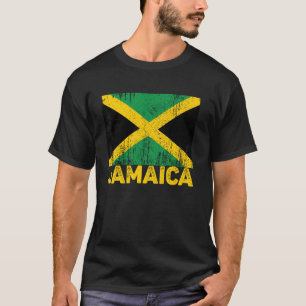 Jamaica Retro Waterverven Jamaicaanse vlag 20 T-shirt