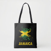 Jamaica Retro Waterverven Jamaicaanse vlag Tote Bag (Voorkant)
