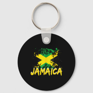 Jamaica Retro  Waterverven Sport Jamaican F Sleutelhanger