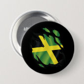 Jamaica Ripped Flag Ronde Button 7,6 Cm (Voorkant /achterkant)