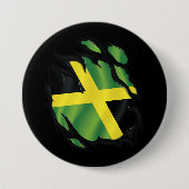 Jamaica Ripped Flag Ronde Button 7,6 Cm (Voorkant)