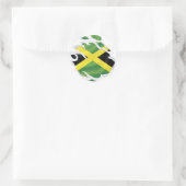 Jamaica Ripped Flag Ronde Sticker (Tas)