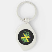 Jamaica Ripped Flag Sleutelhanger (Voorkant)