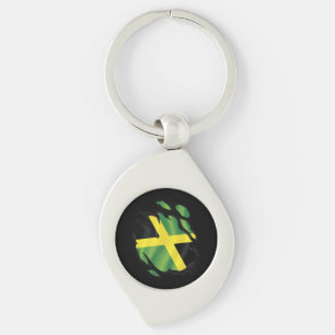 Jamaica Ripped Flag Sleutelhanger