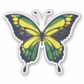 Jamaica Ripped Flag Sticker (Voorkant)