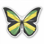 Jamaica Ripped Flag Sticker (Voorkant)