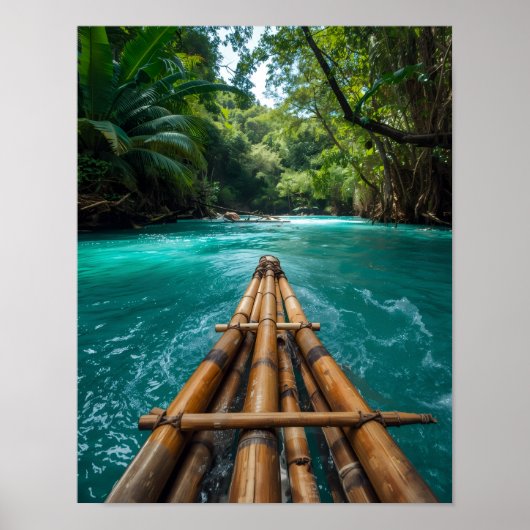 Jamaica rivierrafting poster (Voorkant)