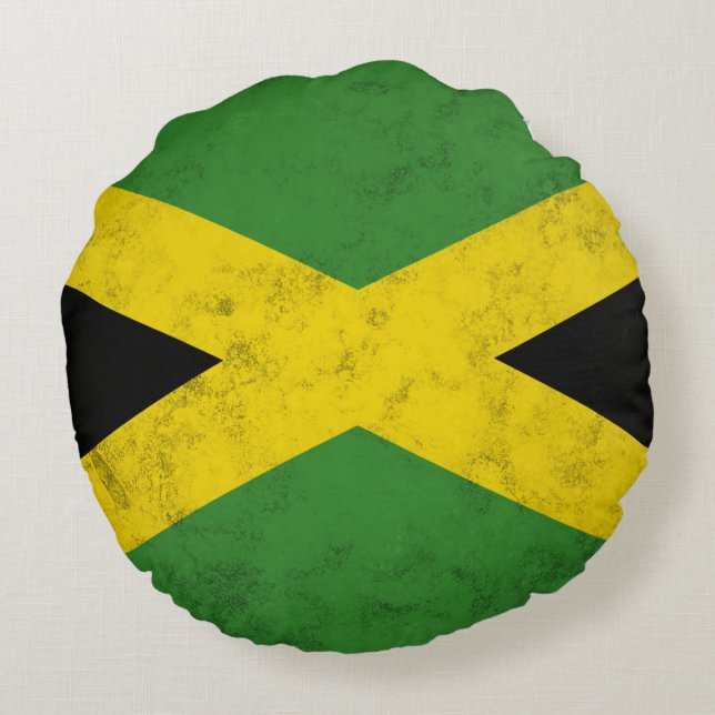 Jamaica Rond Kussen (Achterkant)