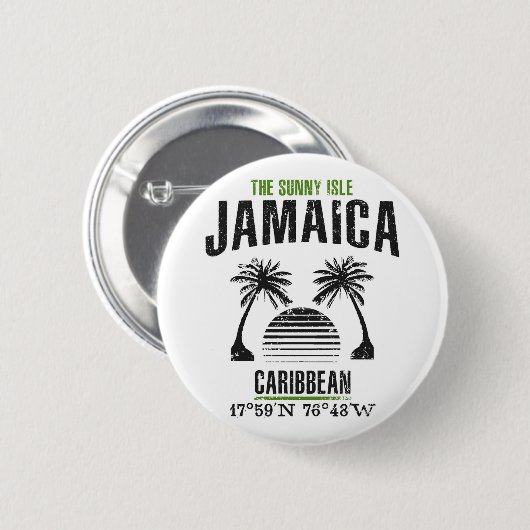 Jamaica Ronde Button 5,7 Cm (Voorkant /achterkant)