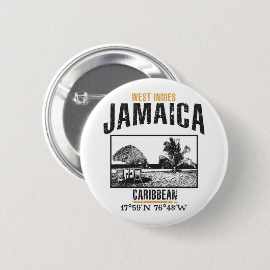 Jamaica Ronde Button 5,7 Cm (Voorkant /achterkant)