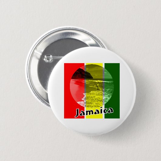 Jamaica Ronde Button 5,7 Cm (Voorkant /achterkant)