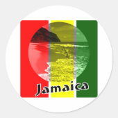 Jamaica Ronde Sticker (Voorkant)